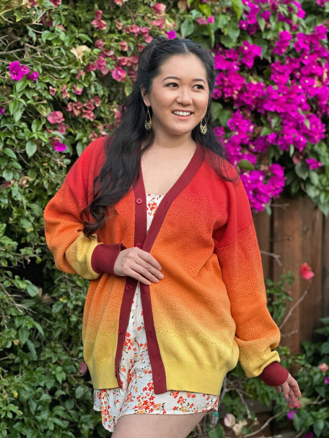 Flame Robe Cardigan Sweater