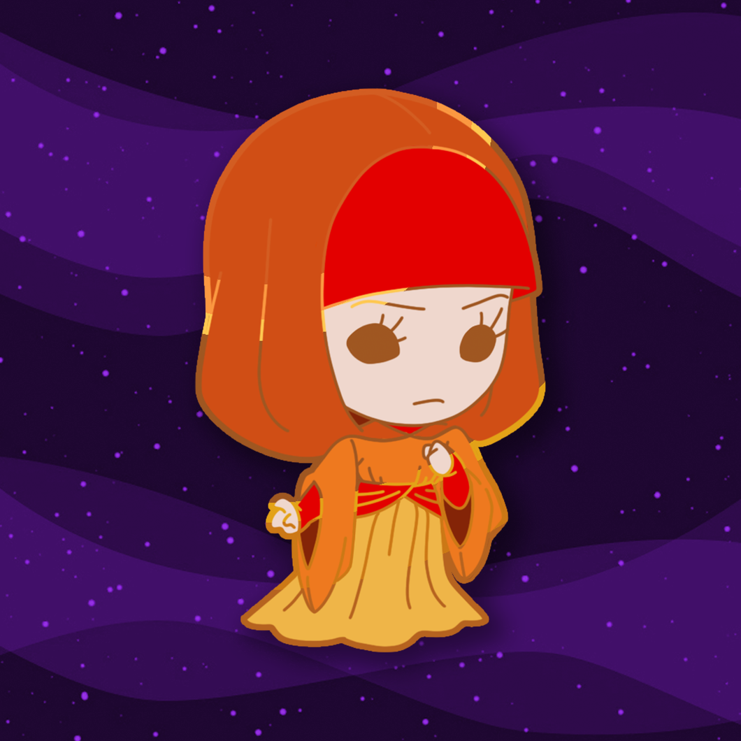 Tiny Flame Padme Enamel Pin