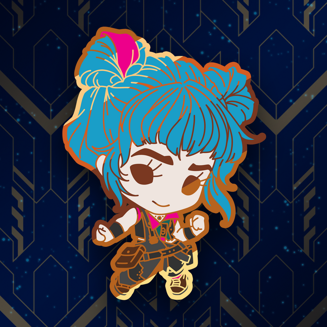 Tiny Powder Enamel Pin