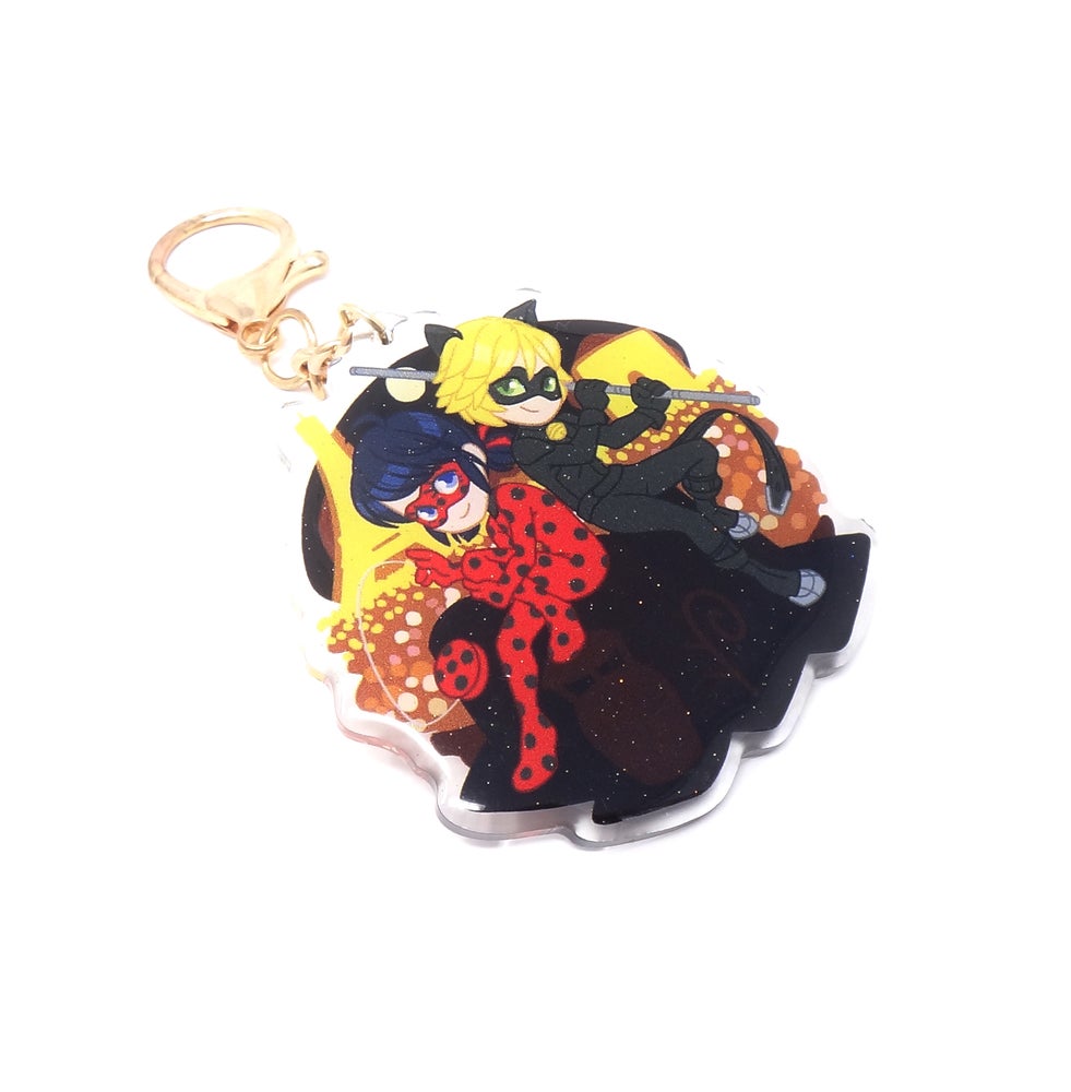 Ladybug & Chat Noir Keychain
