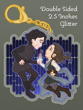Load image into Gallery viewer, Rey &amp; Ben Solo Acrylic Keychain
