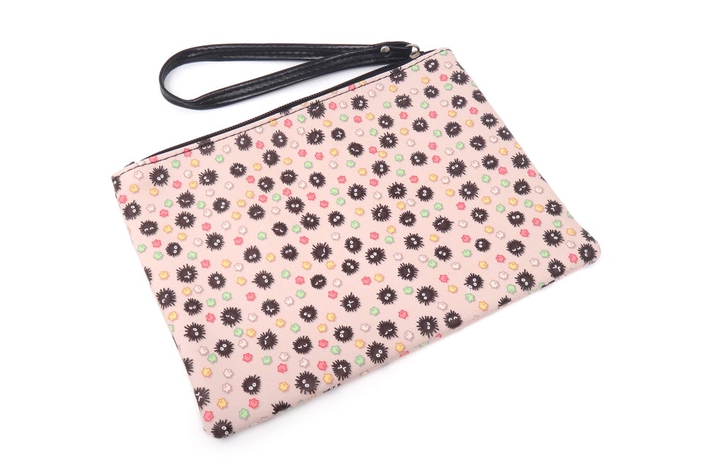 Soot Sprite Faux Leather Zipper Pouch