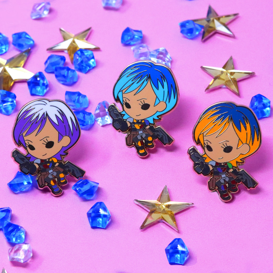 Tiny Sabine Enamel Pins